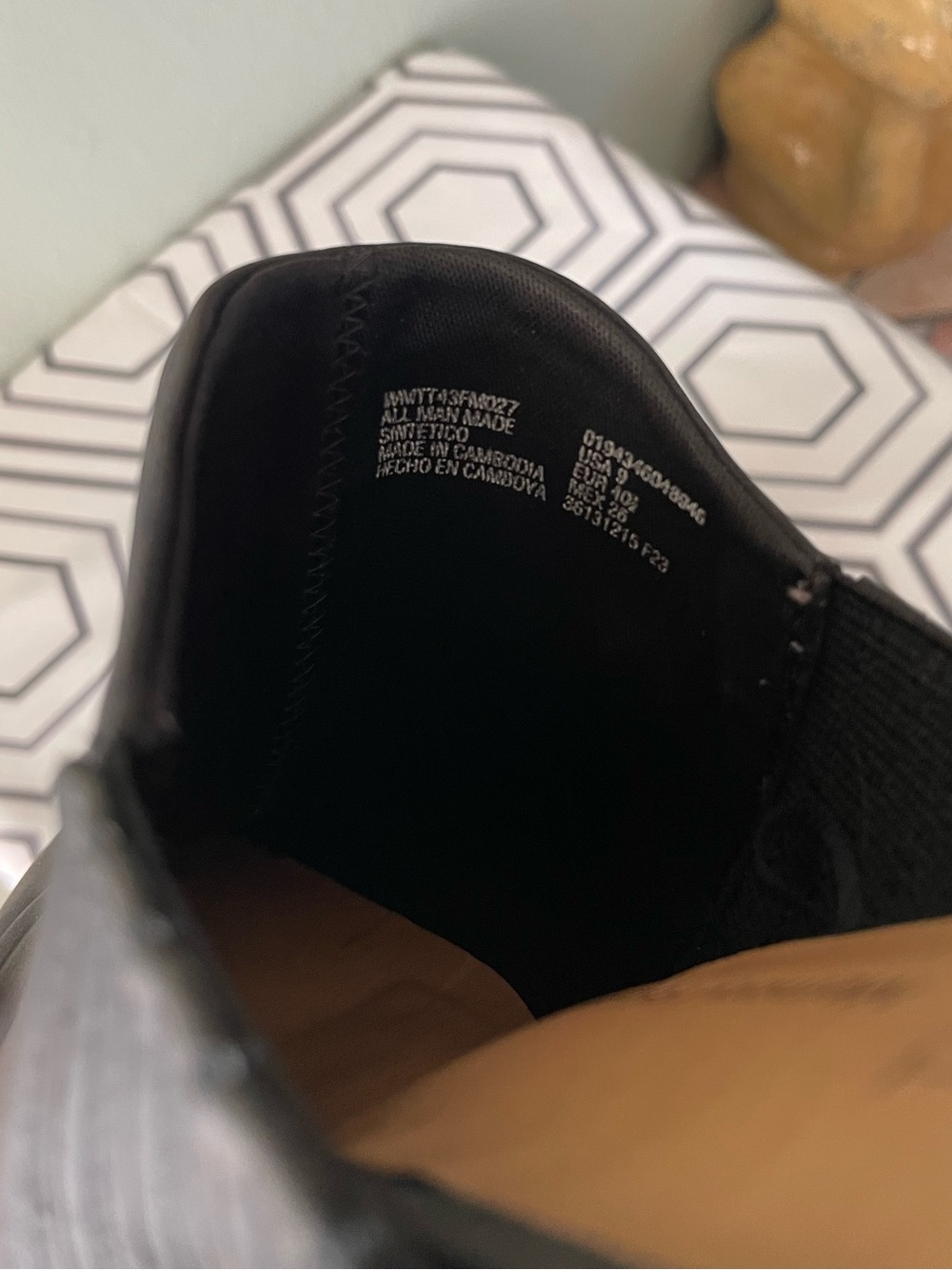 🌱5/$25🌱 Time and Tru | Memory Foam Black Faux Leather Block Heel Pointed Mule - Picture 10 of 11